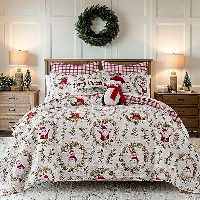 Levtex Home Pine & Plaid Printed Christmas Throw Pillow