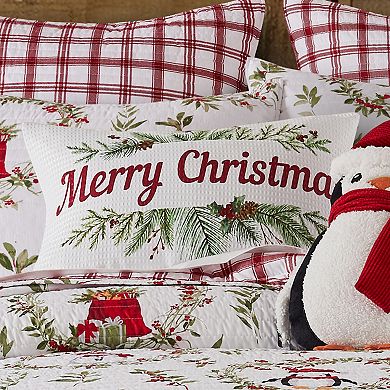 Levtex Home Pine & Plaid Printed Christmas Throw Pillow
