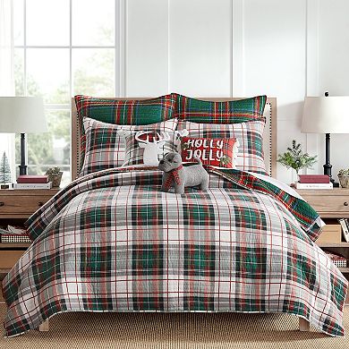 Levtex Home Spencer Plaid Green Dog Pillow