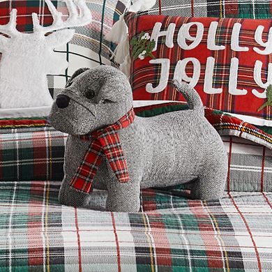 Levtex Home Spencer Plaid Green Dog Pillow