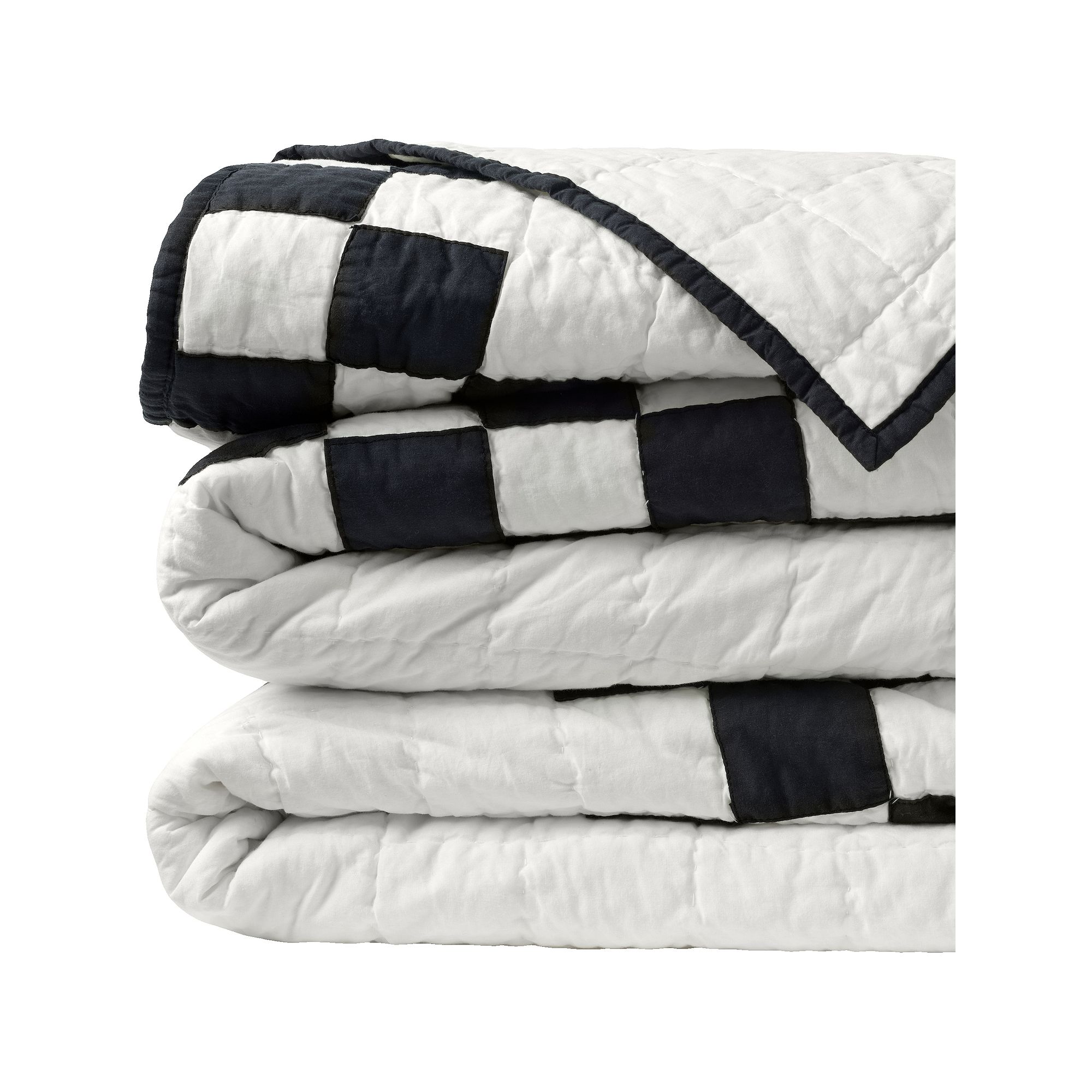 Lands End Irish Chain Quilt, Black Slate Chain