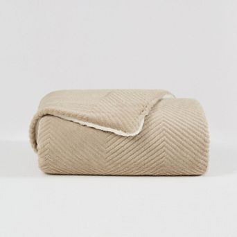 Brooklyn Loom Luxe Chevron Throw Blanket
