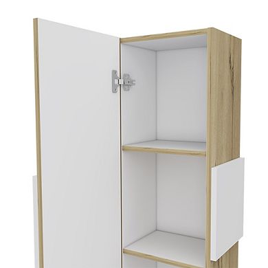 DEPOT E-SHOP Magna Medicine Single Door Cabinet, Three Shelves