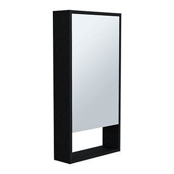 DEPOT E-SHOP Palermo Medicine Single Door Cabinet, Two Interior Shelves, One External Shelf