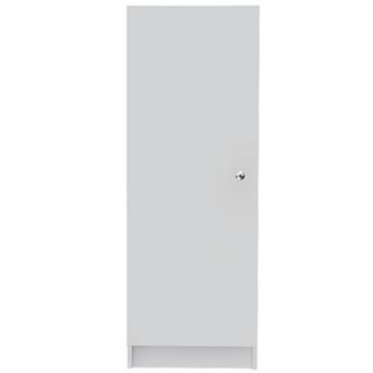 DEPOT E-SHOP Uluru Kitchen Pantry, Single Door Cabinet, Four Interior Shelves, White