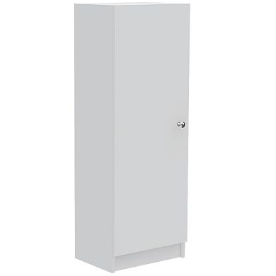 DEPOT E-SHOP Uluru Kitchen Pantry, Single Door Cabinet, Four Interior Shelves, White