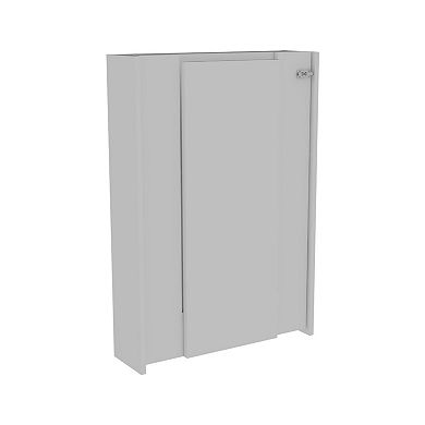 DEPOT E-SHOP Toscana Wall Foldable Table, Seven Interior Shelves, Wall Mounted