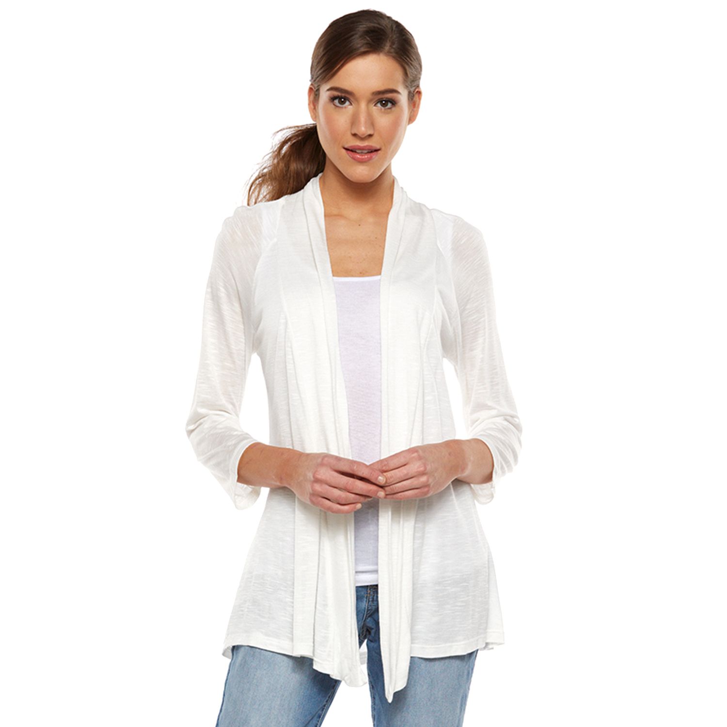 Women's AB Studio Open-Front Cardigan