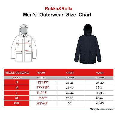 Men's Rokka&rolla Ultimate Winter Parka With Fleece-lined Hood