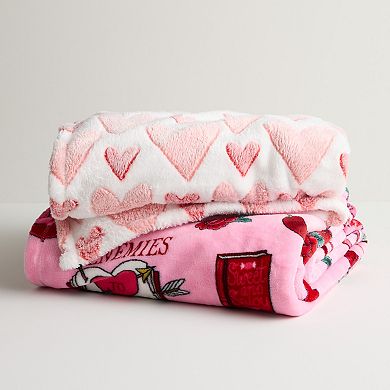 The Big One® Valentine's Day Hearts Oversized Supersoft Plush Throw