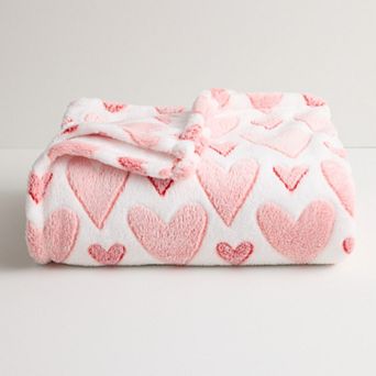 The Big One® Valentine's Day Hearts Oversized Supersoft Plush Throw
