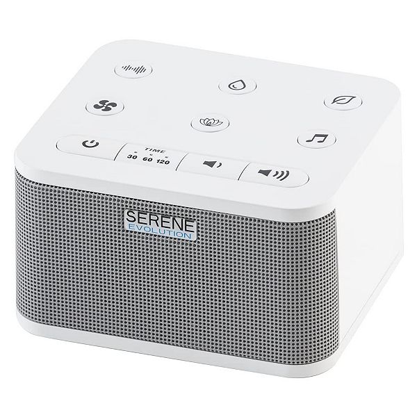 Serene Evolution Portable Sound Machine White Noise For Sleeping Adults And Baby - White 30