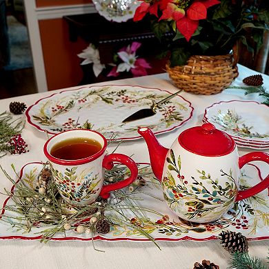 Certified International Christmas Gatherings 4 pc Mug Set