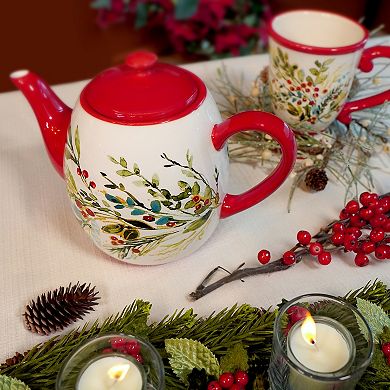 Certified International Christmas Gatherings 4 pc Mug Set