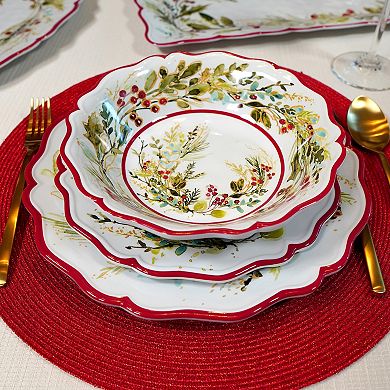 Certified International Christmas Gatherings 4 pc Bowl Set
