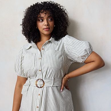 Plus Size LC Lauren Conrad Utility Midi Dress