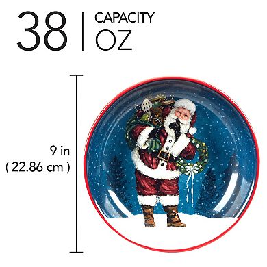 Certified International Santa's Secret 4 Soup Bowls Set