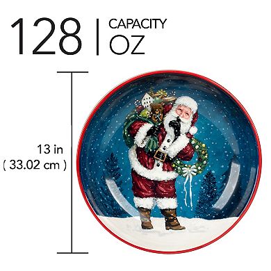 Certified International Santa's Secret Serving/Pasta Bowl