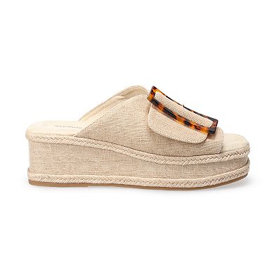 Sonoma Goods For Life® Long Buckle Women's Flatform Sandals