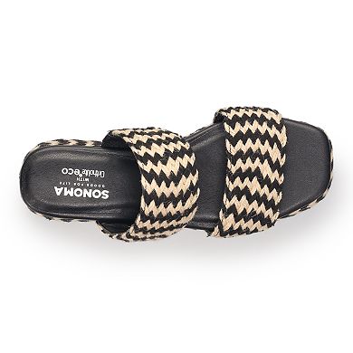 Sonoma Goods For Life® Edina Women's Flatform Two Band Sandals