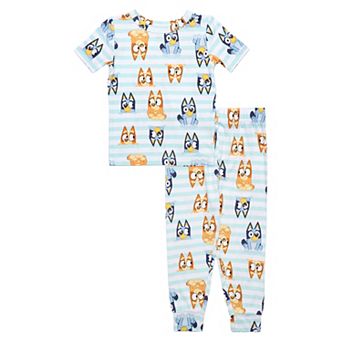 Toddler Boys Bluey & Bingo 2 pc Short Sleeve Pajama Top & Pajama Bottoms Set