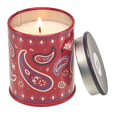 Celebrate Together™ Americana Sugared Vanilla Bandana Tin Candle Jar