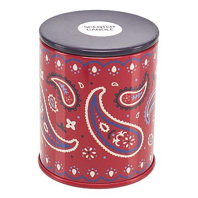 Celebrate Together™ Americana Sugared Vanilla Bandana Tin Candle Jar