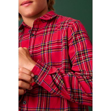 Boys 4-12 NEXT Red Tartan Shirt