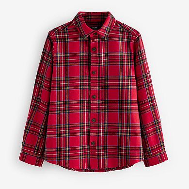 Boys 4-12 NEXT Red Tartan Shirt