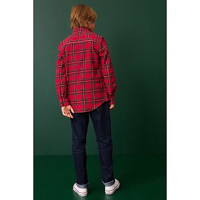 Boys 4-12 NEXT Red Tartan Shirt