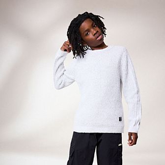Girls 4-12 NEXT White Emblem Knit
