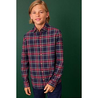 Boys 4-12 NEXT Navy Tartan Shirt