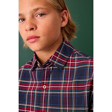 Boys 4-12 NEXT Navy Tartan Shirt