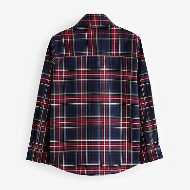 Boys 4-12 NEXT Navy Tartan Shirt