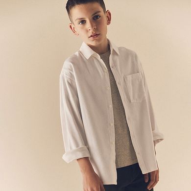 Boys 4-12 NEXT Long Sleeve Twill Shirt