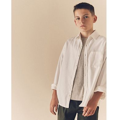 Boys 4-12 NEXT Long Sleeve Twill Shirt