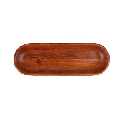 Mingle & Co. Long Oval Wood Serve Tray