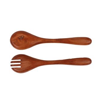 Mingle & Co. 2 pc Wood Serving Utensils Set