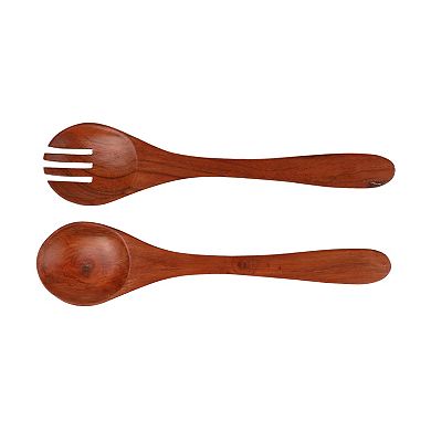 Mingle & Co. 2-pc. Wood Serving Utensils Set