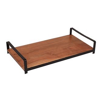 Mingle & Co. Handled Wood Serve Tray