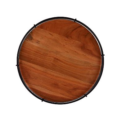 Mingle & Co. Wood & Metal Lazy Susan
