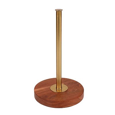 Mingle & Co. Wood & Metal Paper Towel Holder