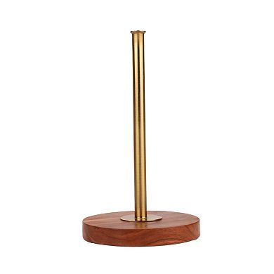 Mingle & Co. Wood & Metal Paper Towel Holder