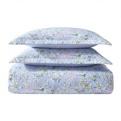 Laura Ashley Olivette Pink Floral Quilt Set