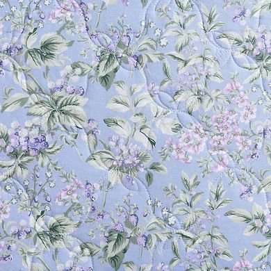 Laura Ashley Olivette Pink Floral Quilt Set