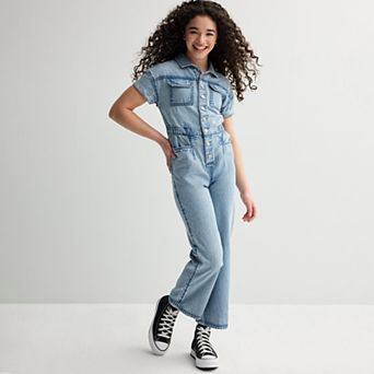 Girls 7-16 Limited Too Denim Jumpsuit