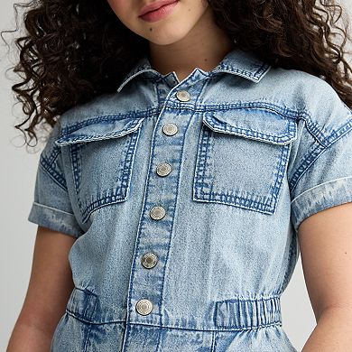 Girls 7-16 Limited Too Denim Jumpsuit