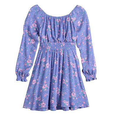 Girls 7-16 Limited Too Long Sleeve Babydoll Dress