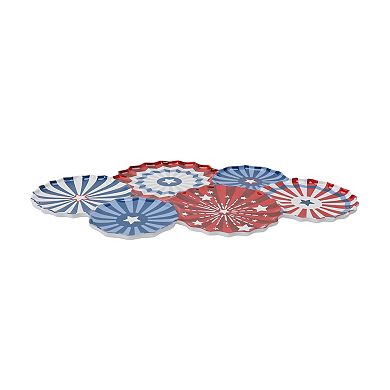 Celebrate Together Americana Patriotic Fan Shaped Platter