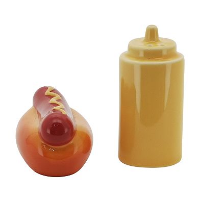 Celebrate Together Americana Hotdog & Mustard Salt and Pepper Shaker Set